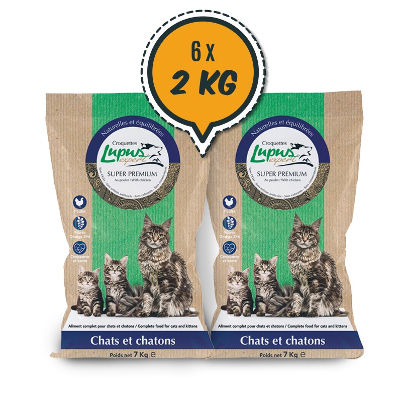 LOTS / Croquettes Super Premium Chats et Chatons